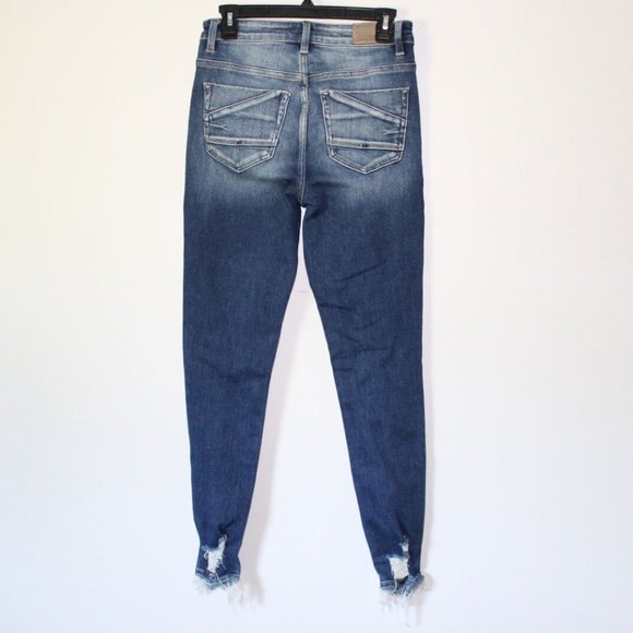 BKE The Buckle Parker High Rise Skinny Jeans Distressed Women's Size 27 H13521 - Picture 6 of 12